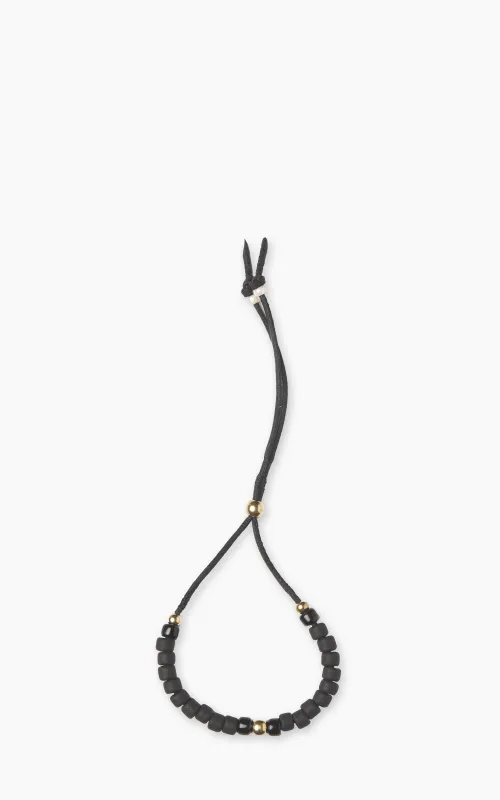 Kobashi Studio BRL7001 Japanese Beads Bracelet Matte-Black/Black made by Cultizm