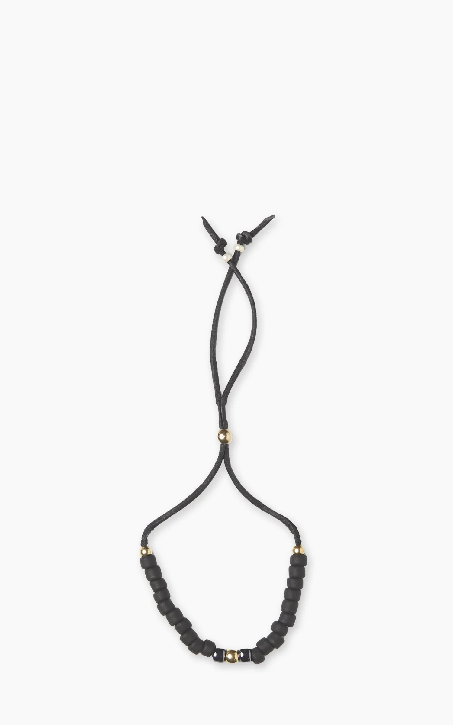 Kobashi Studio BRL7005 Japanese Beads Bracelet Matte Black/Gunmetal-Blue sold by Cultizm