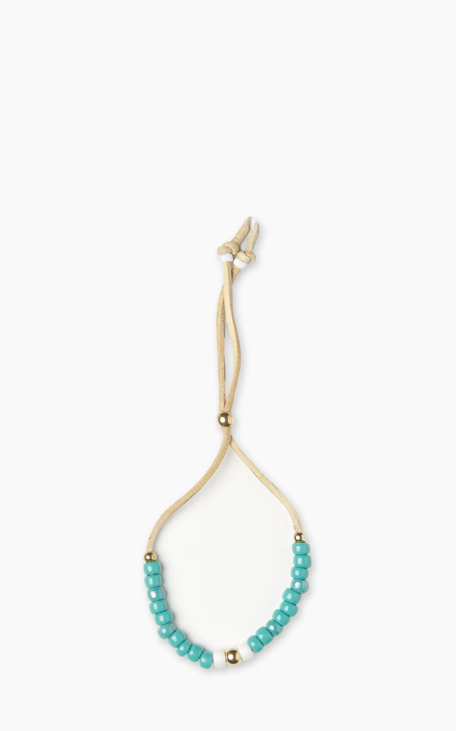 Kobashi Studio BRL7006 Japanese Beads Bracelet Turquoise-Green/Off-White sold by Cultizm