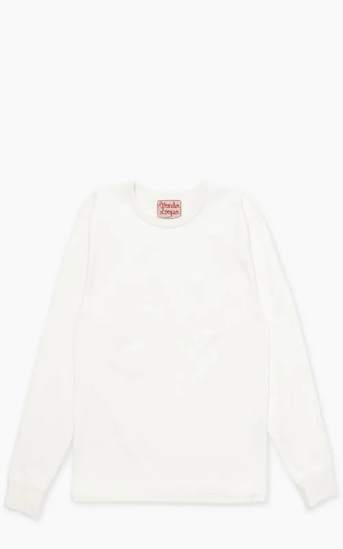 Wonder Looper Double Heavyweight Longsleeve T-Shirt White made by Wonder Looper