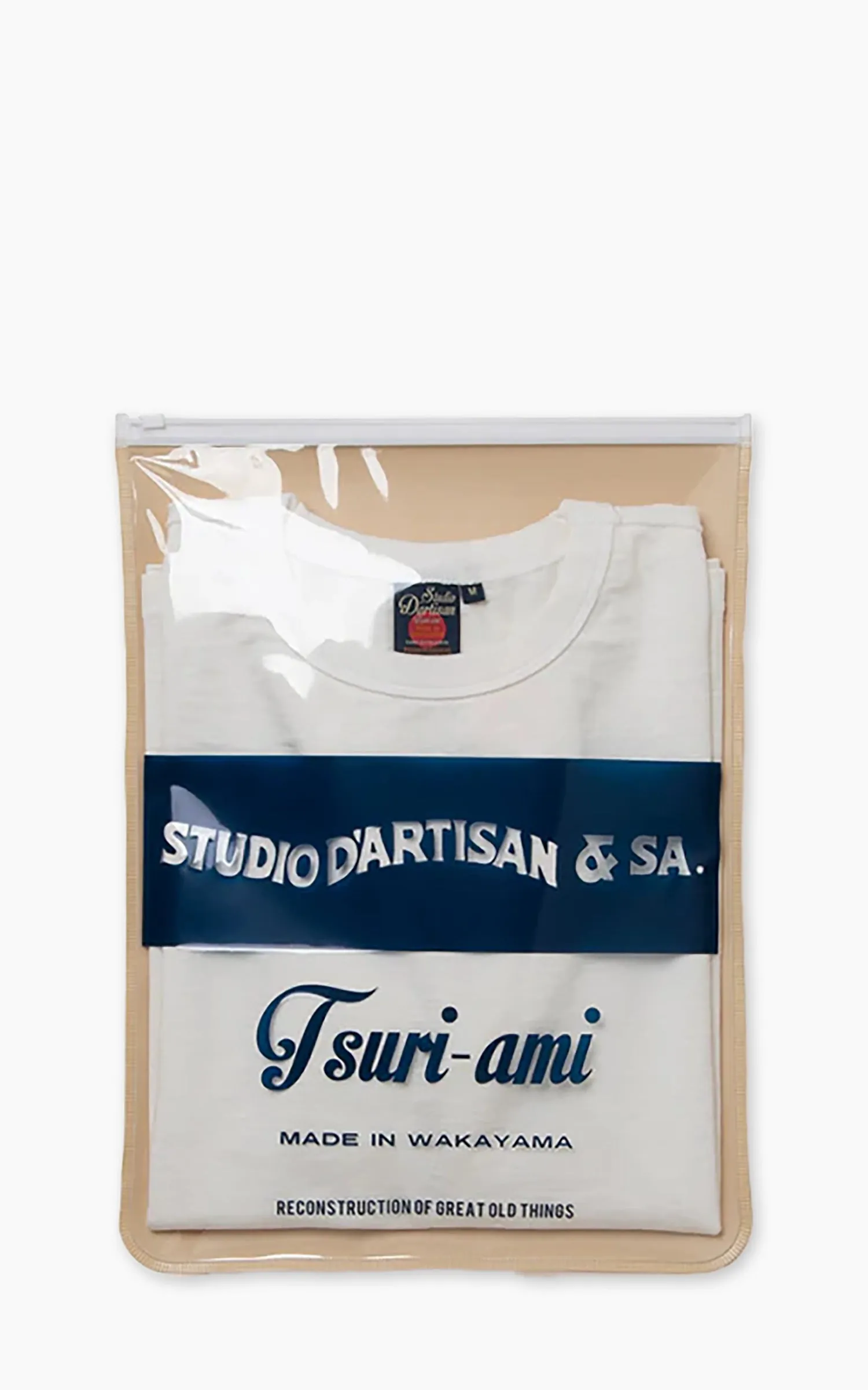 Studio D'Artisan 9913 Loopwheeled T-Shirt Pack White sold by Cultizm product image thumbnail 2