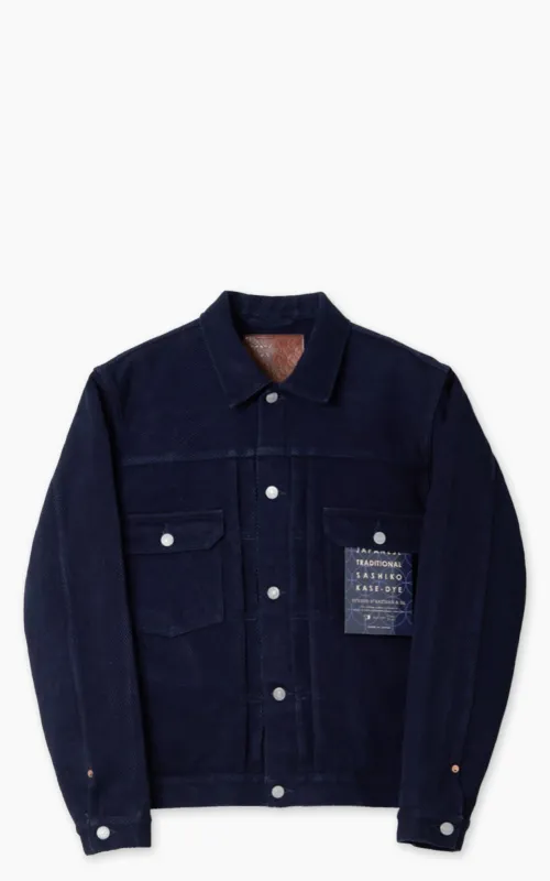 Studio D'Artisan 4619 Sashiko Denim 2nd Type Jacket One Wash Indigo made by Studio D'Artisan