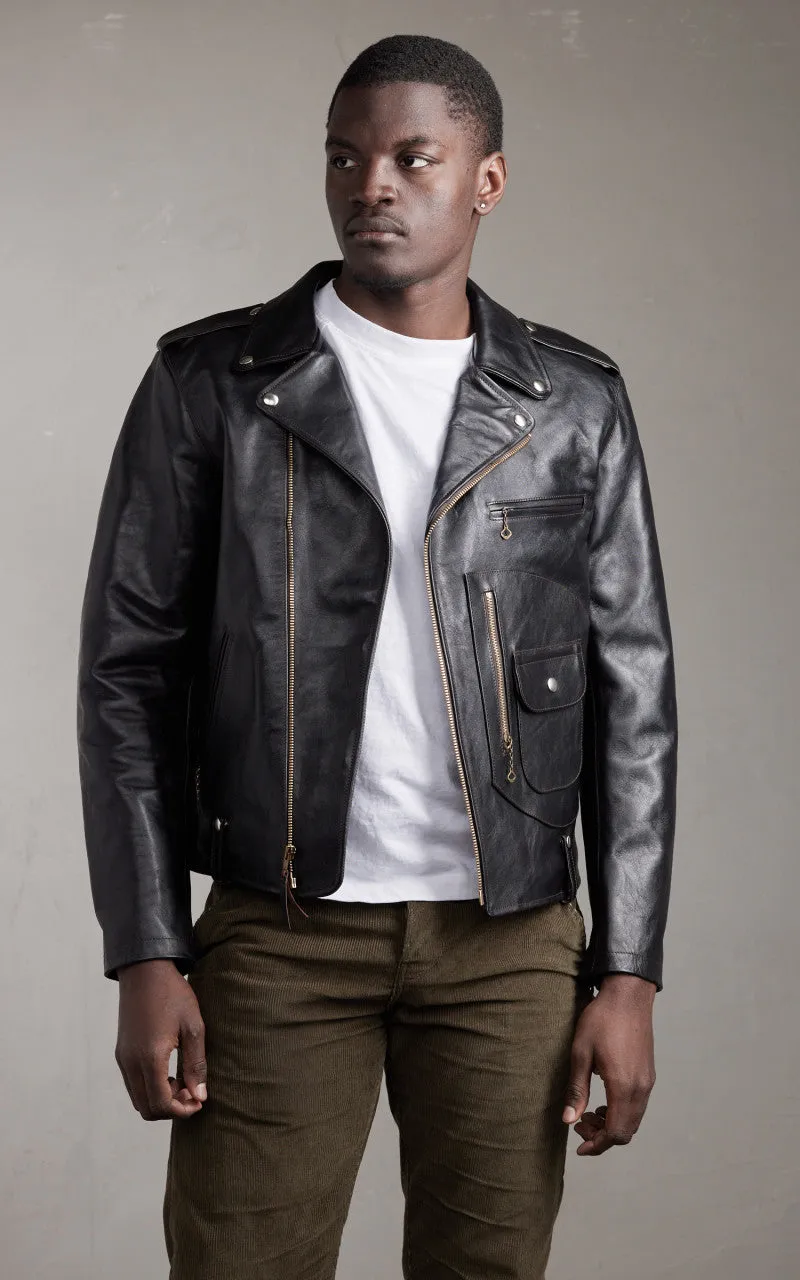 Double Helix Innovator Horsehide Leather Rider Jacket Black sold by Cultizm product image thumbnail 2