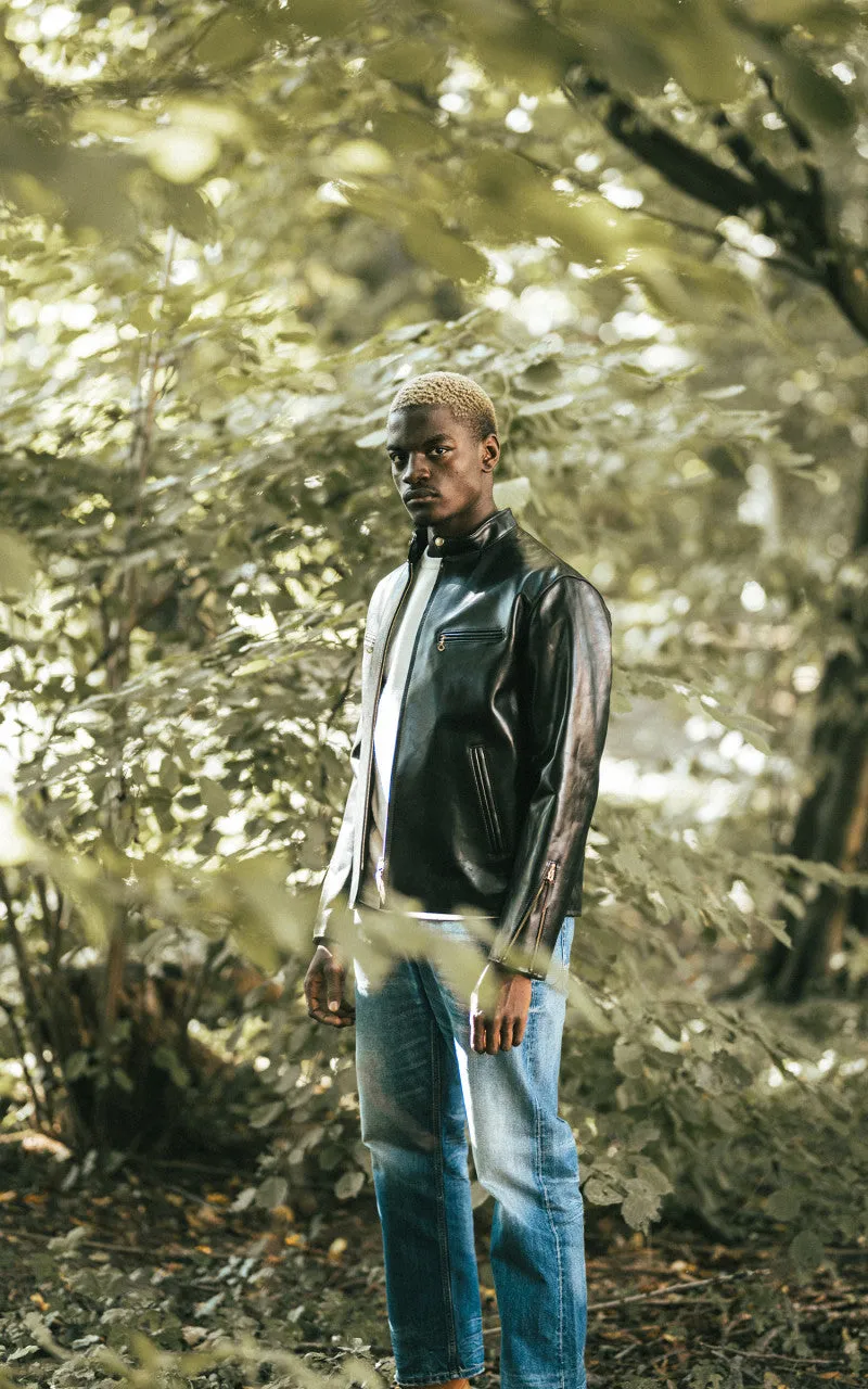 Y'2 Leather PR-64 Vintage Horsehide Single Riders Leather Jacket Black sold by Cultizm product image thumbnail 2