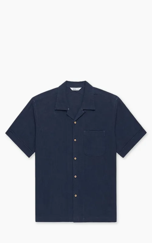 3sixteen Vacation Shirt Blue Linen made by 3sixteen