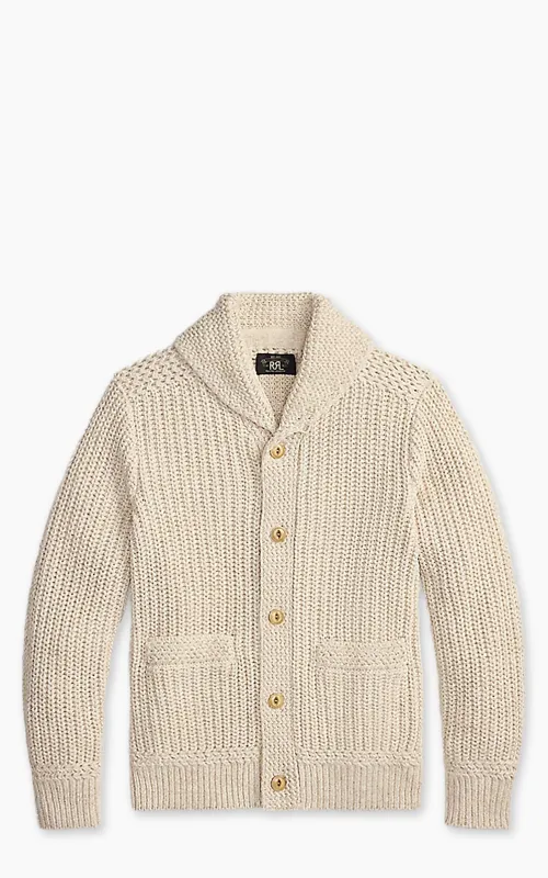 RRL Cotton-Linen Shawl-Collar Cardigan Cream made by RRL