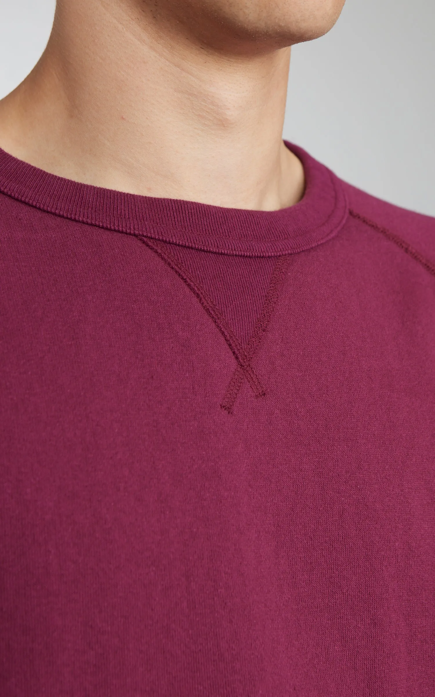 Wonder Looper Pullover Crewneck Super Looper French Terry Burgundy sold by Cultizm product image thumbnail 4