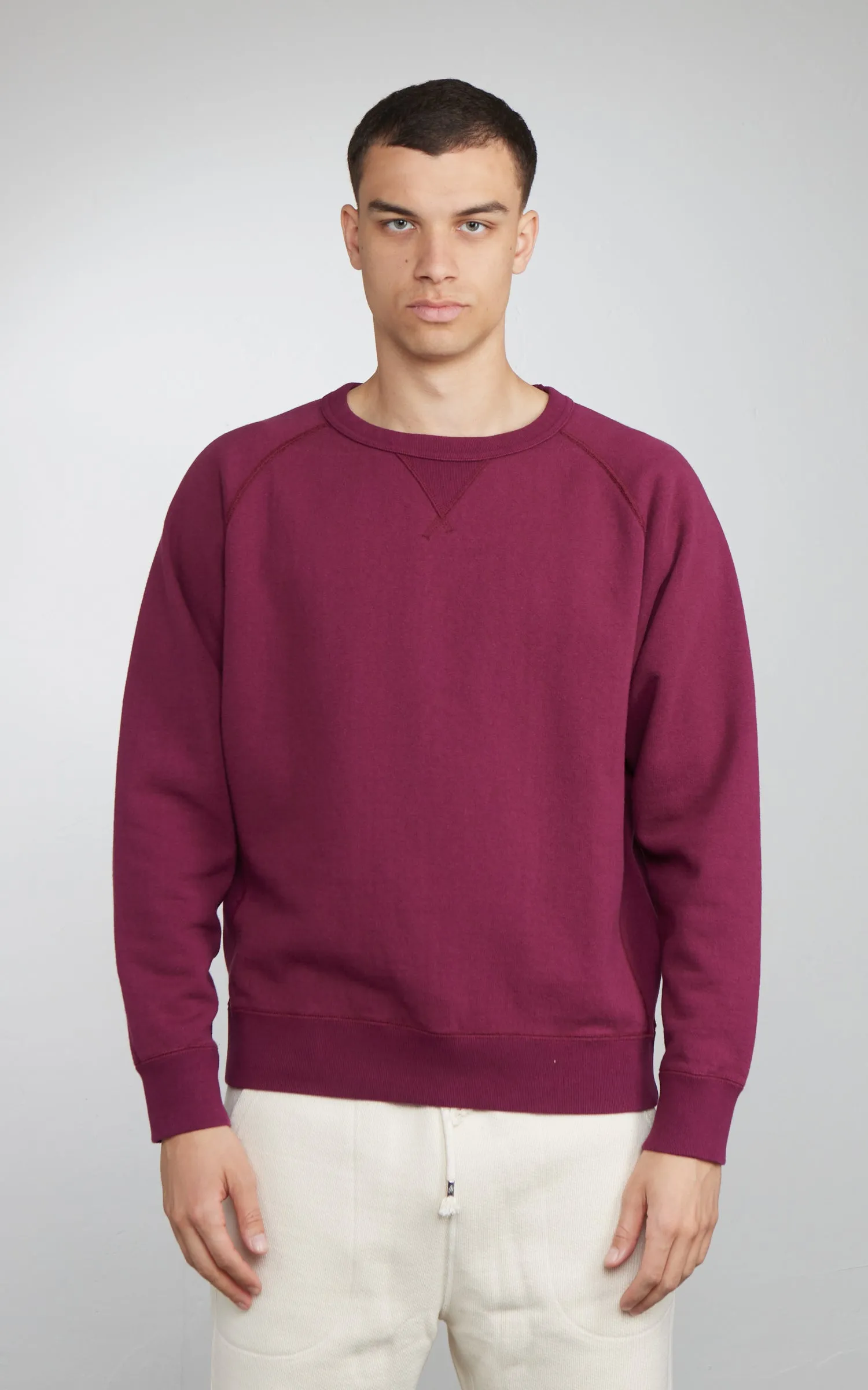 Wonder Looper Pullover Crewneck Super Looper French Terry Burgundy sold by Cultizm product image thumbnail 2