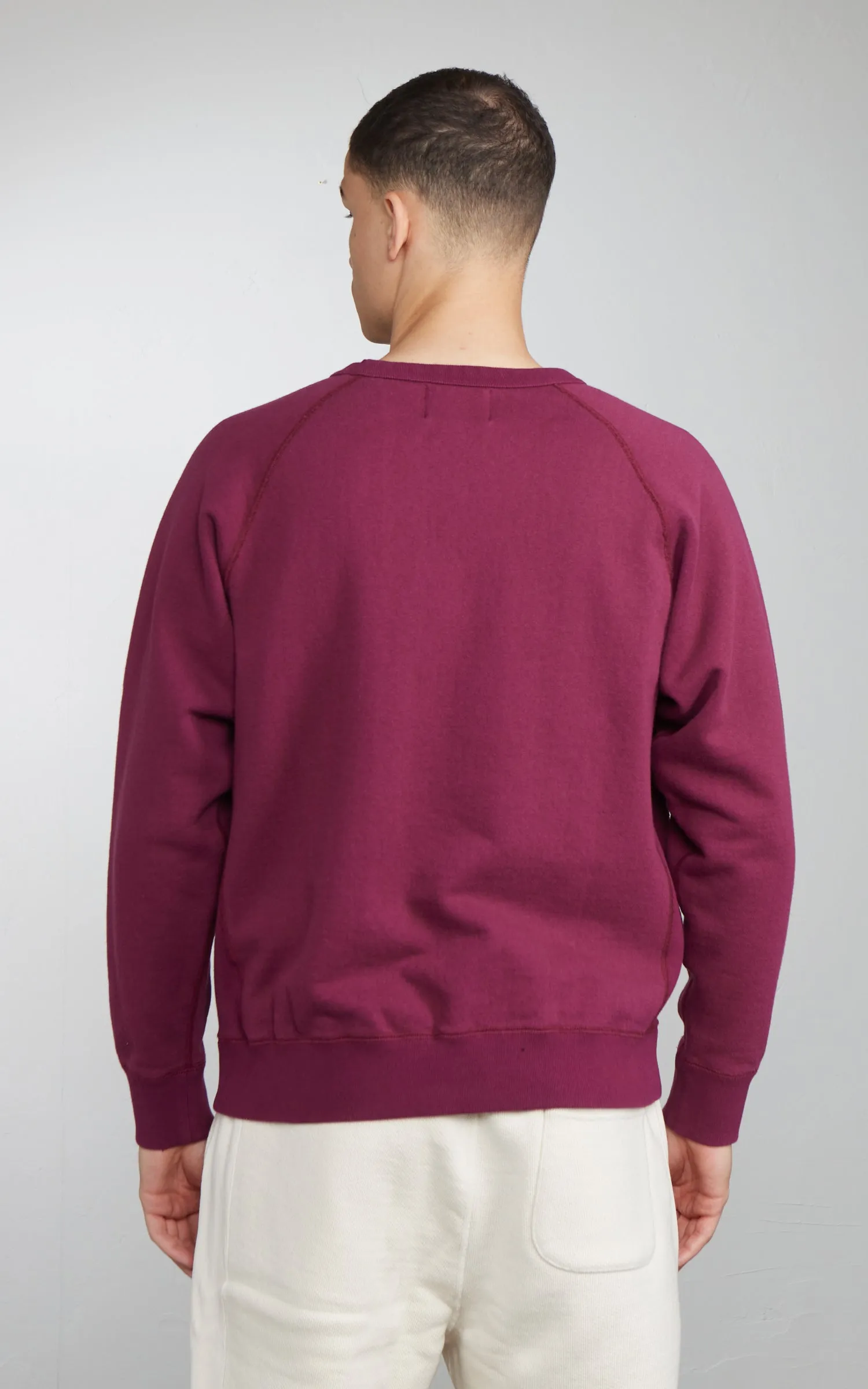 Wonder Looper Pullover Crewneck Super Looper French Terry Burgundy sold by Cultizm product image thumbnail 3