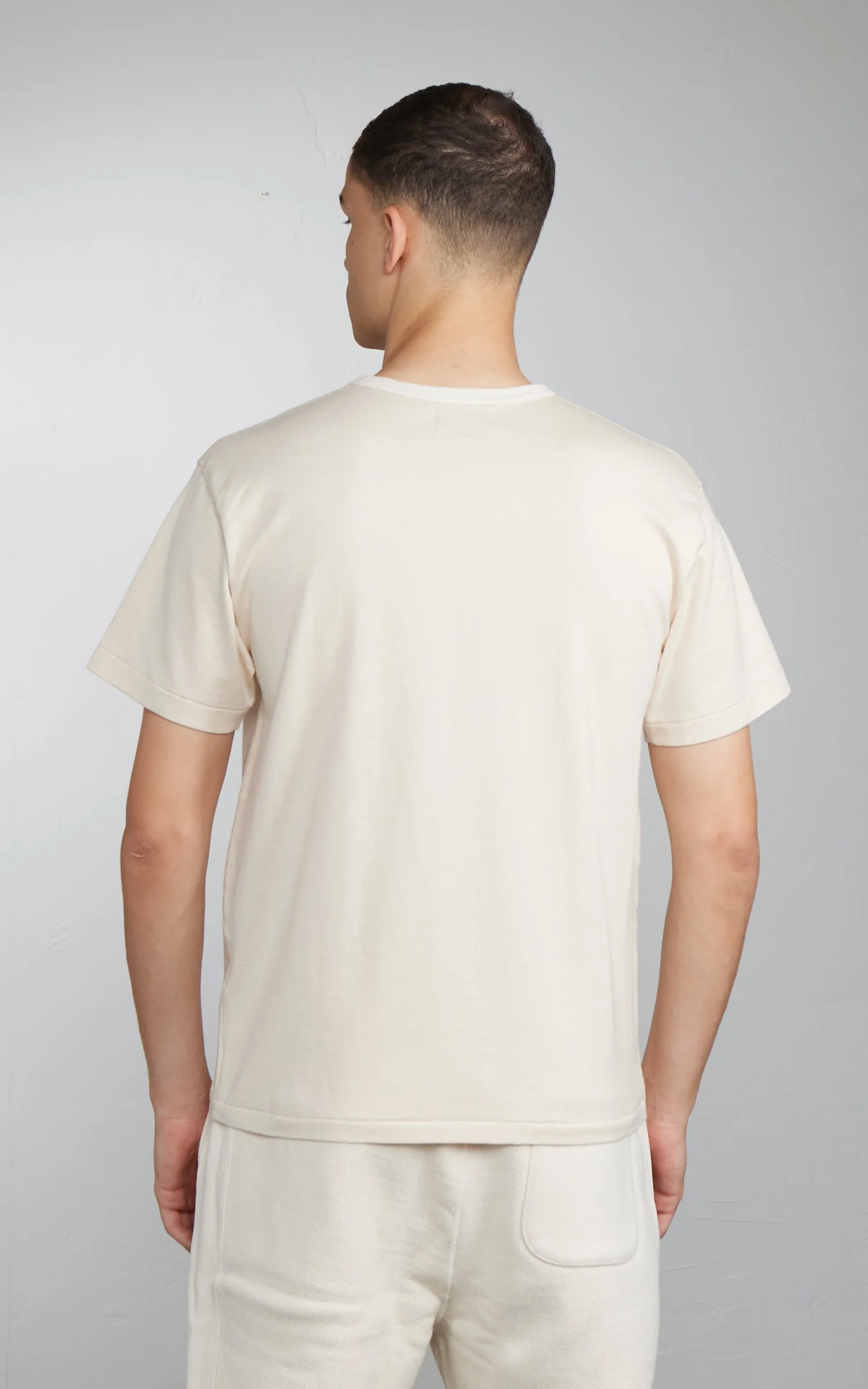 Wonder Looper Ultimate Pima Tsuriami T-Shirt Ecru sold by Cultizm product image thumbnail 3