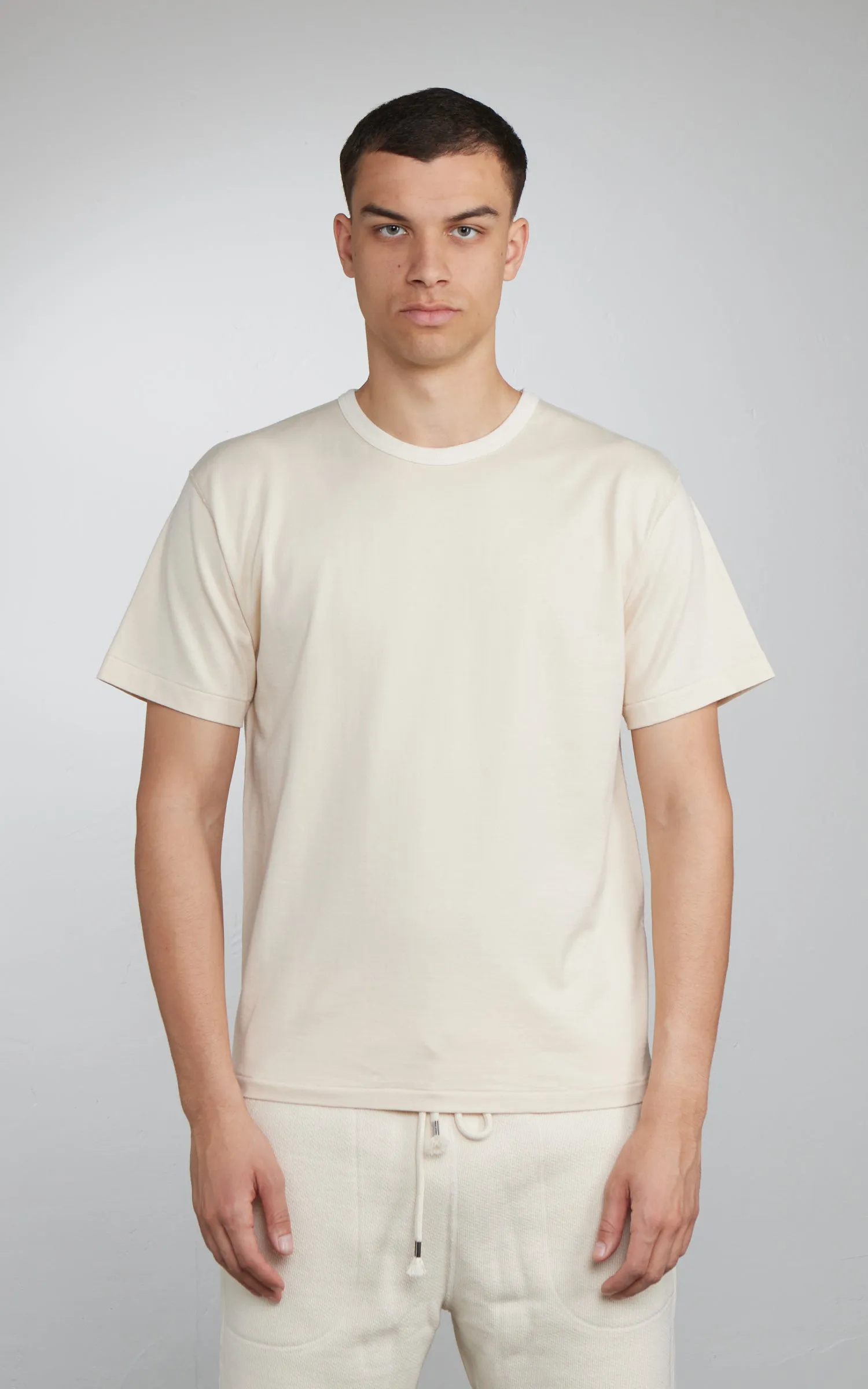 Wonder Looper Ultimate Pima Tsuriami T-Shirt Ecru sold by Cultizm product image thumbnail 2