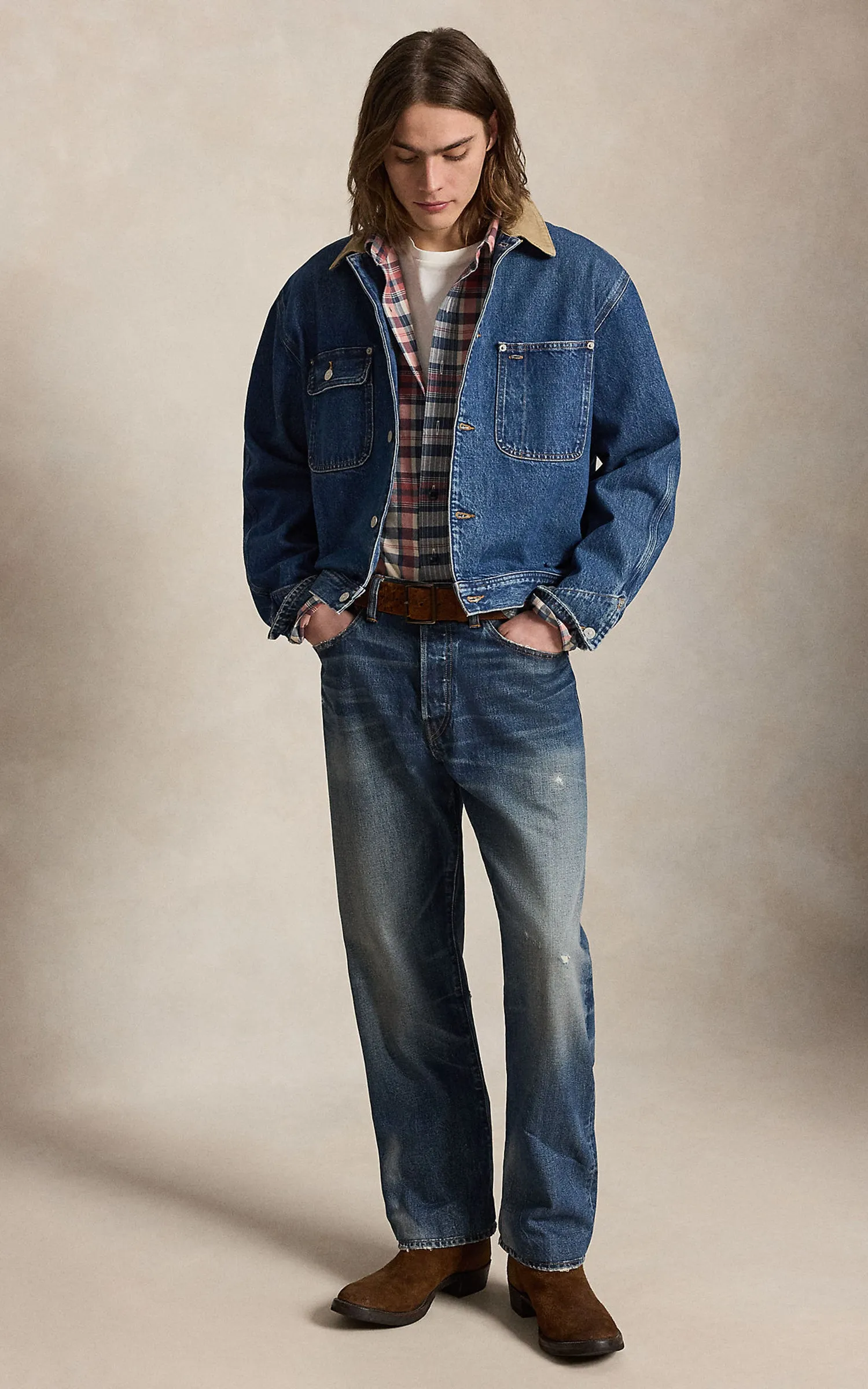 Polo Ralph Lauren Denim Corduroy-Collar Trucker Jacket Outpost sold by Cultizm product image thumbnail 3