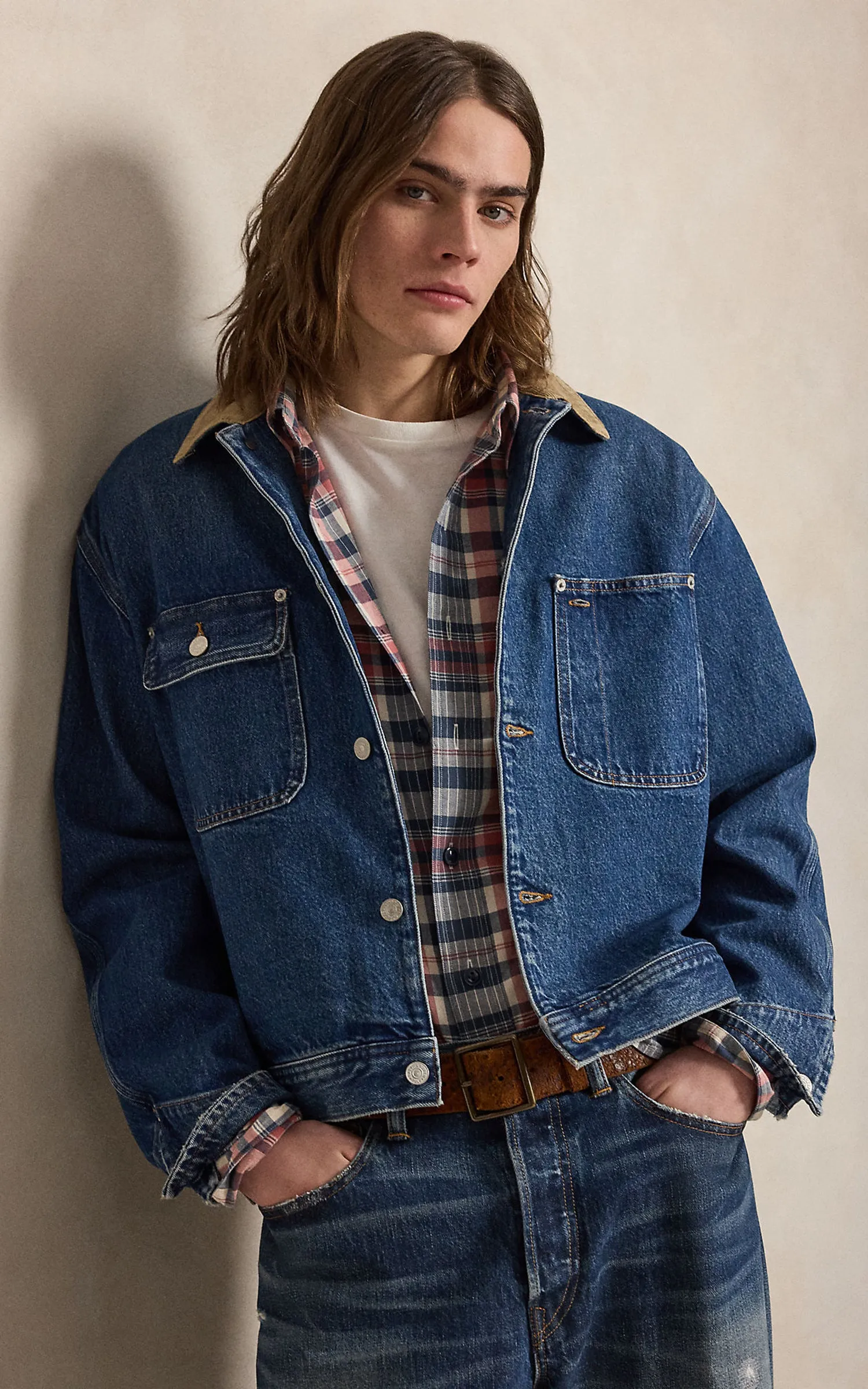 Polo Ralph Lauren Denim Corduroy-Collar Trucker Jacket Outpost sold by Cultizm product image thumbnail 2