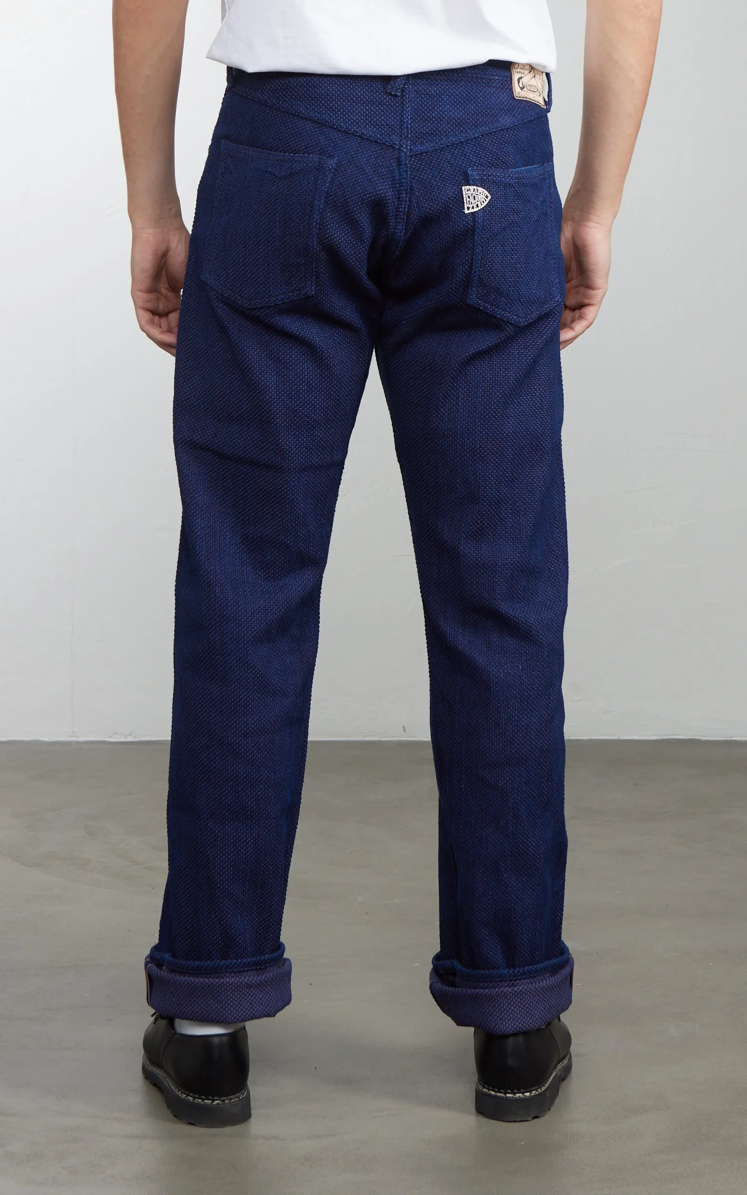 Graph Zero Sashiko Loose Straight Selvedge Indigo sold by Cultizm product image thumbnail 3