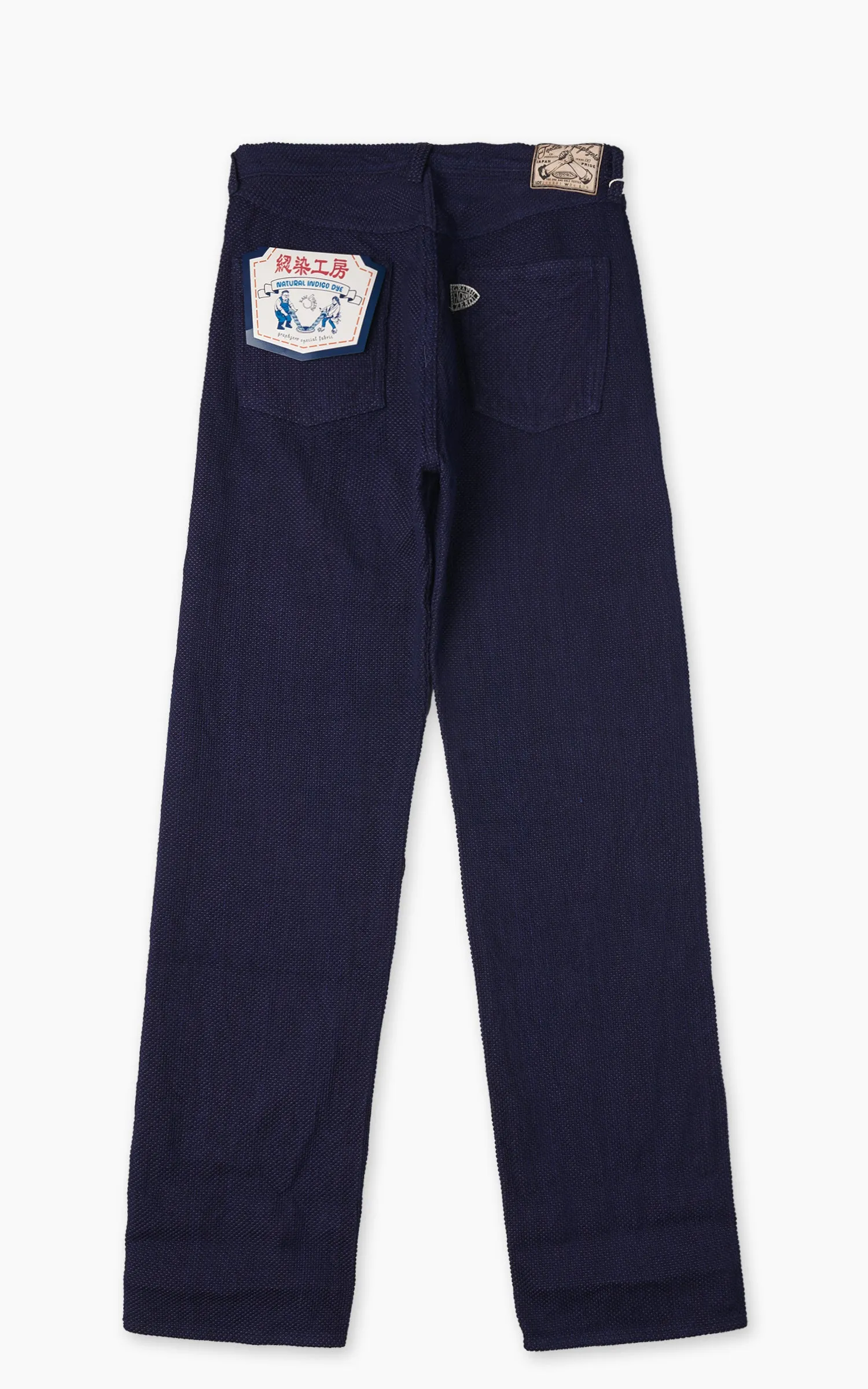Graph Zero Sashiko Loose Straight Selvedge Indigo sold by Cultizm product image thumbnail 4