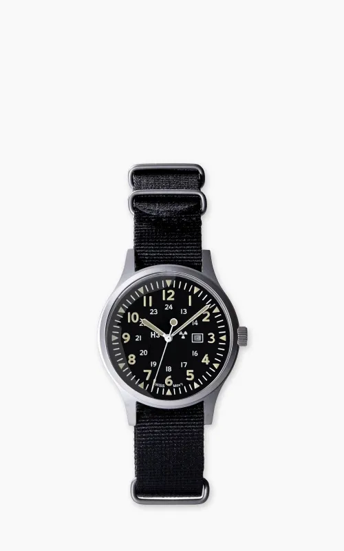 Naval Watch Company MIL-01 US Army Type Watch Black made by Cultizm
