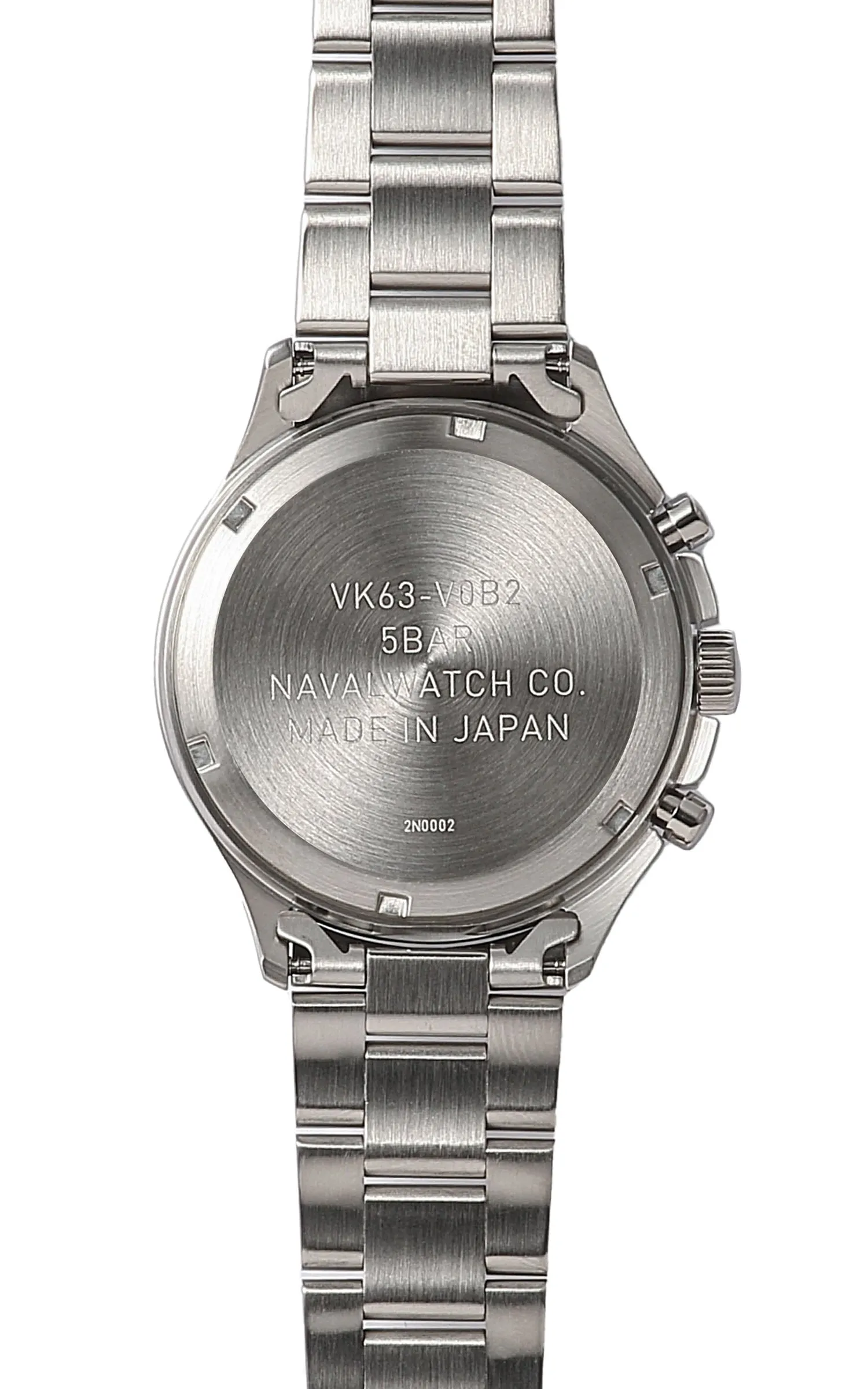 Naval Watch Company by LOWERCASE FRXC012 Quartz Watch Black + White Chrono Eye Dial Black sold by Cultizm product image thumbnail 3
