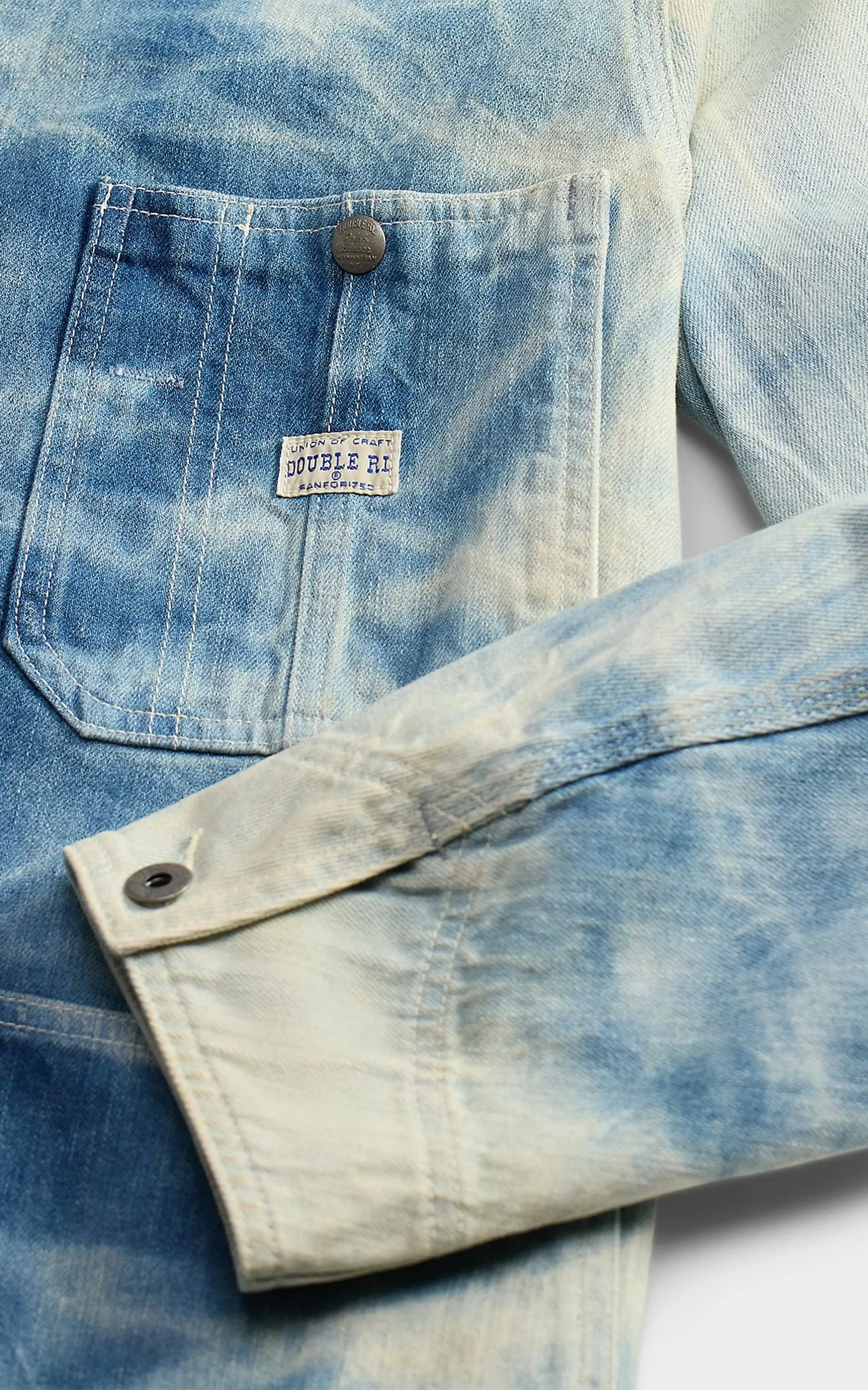 RRL Indigo Denim Engineer Jacket Biloxi Wash sold by Cultizm product image thumbnail 4