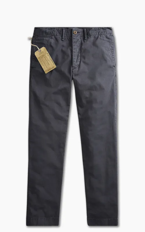 RRL Officers Flat Pants Navy made by RRL