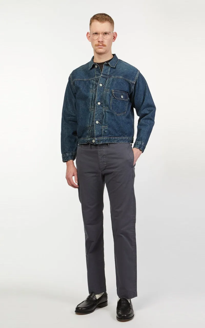 RRL Flat Officer's Pants Navy sold by Cultizm product image thumbnail 2