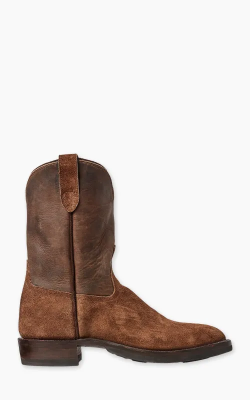 RRL Roughout Suede & Leather Boot Brown made by RRL