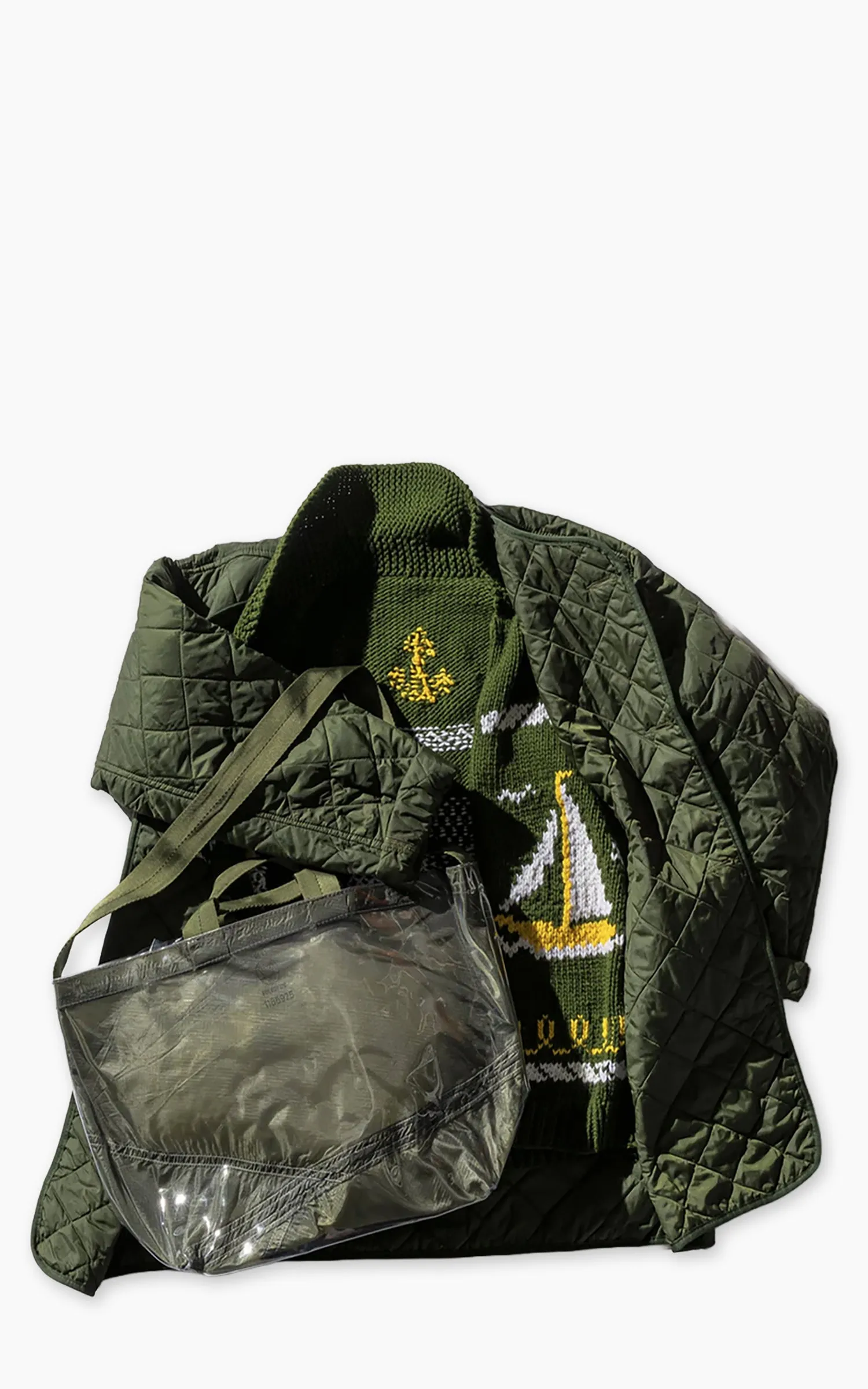 Puebco Covered Parachute Shoulder Bag Olive sold by Cultizm product image thumbnail 2