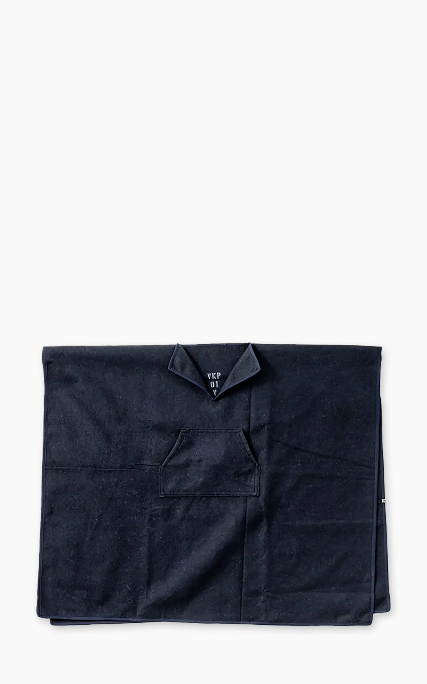 Puebco Felted Blanket Poncho Navy Blue sold by Cultizm product image thumbnail 2
