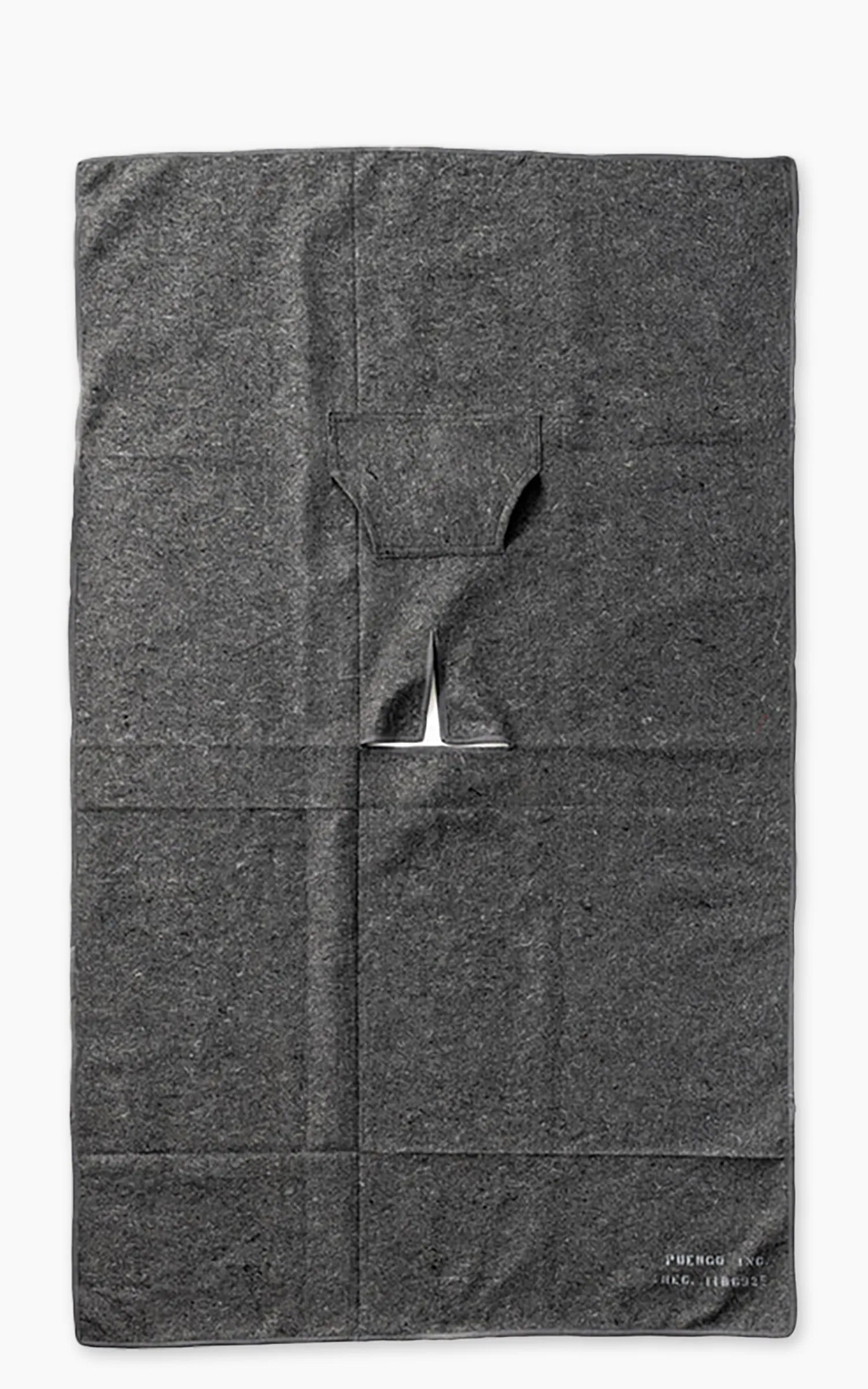 Puebco Felted Blanket Poncho Gray sold by Cultizm product image thumbnail 2