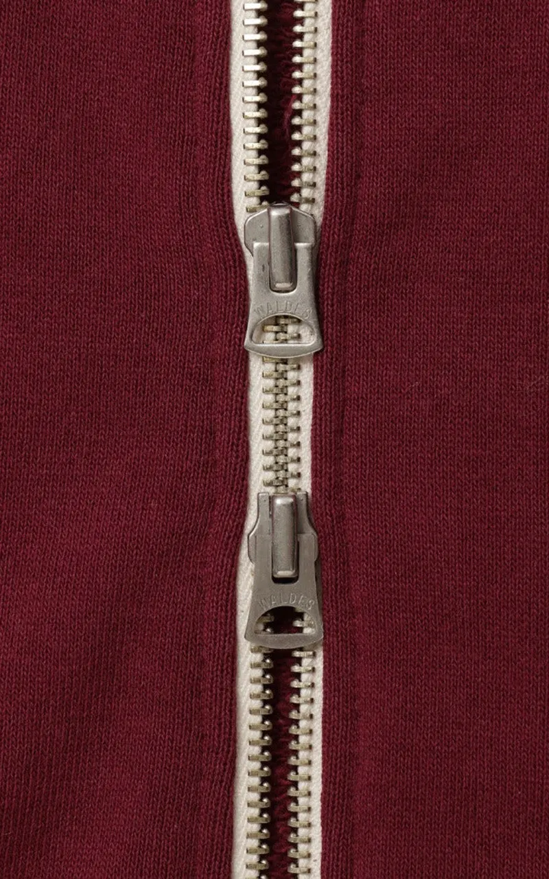 Wonder Looper Zip Hoodie Super Looper French Terry Burgundy sold by Cultizm product image thumbnail 4