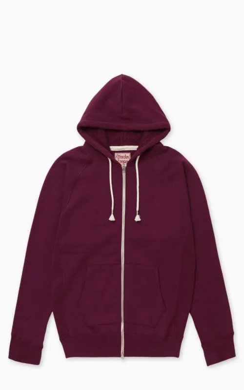 Wonder Looper Zip Hoodie Super Looper French Terry Burgundy made by Wonder Looper
