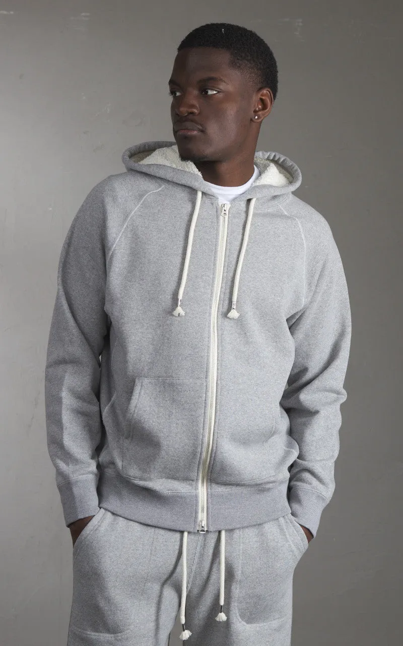 Wonder Looper Zip Hoodie Super Looper French Terry Heather Grey sold by Cultizm product image thumbnail 2