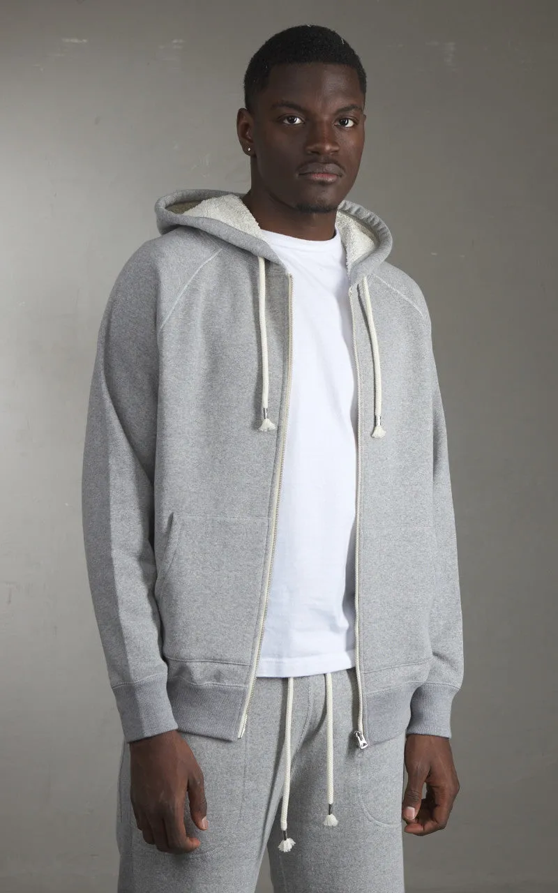 Wonder Looper Zip Hoodie Super Looper French Terry Heather Grey sold by Cultizm product image thumbnail 3