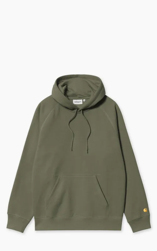 Carhartt WIP Hooded Chase Sweatshirt Leaf/Gold made by Carhartt WIP