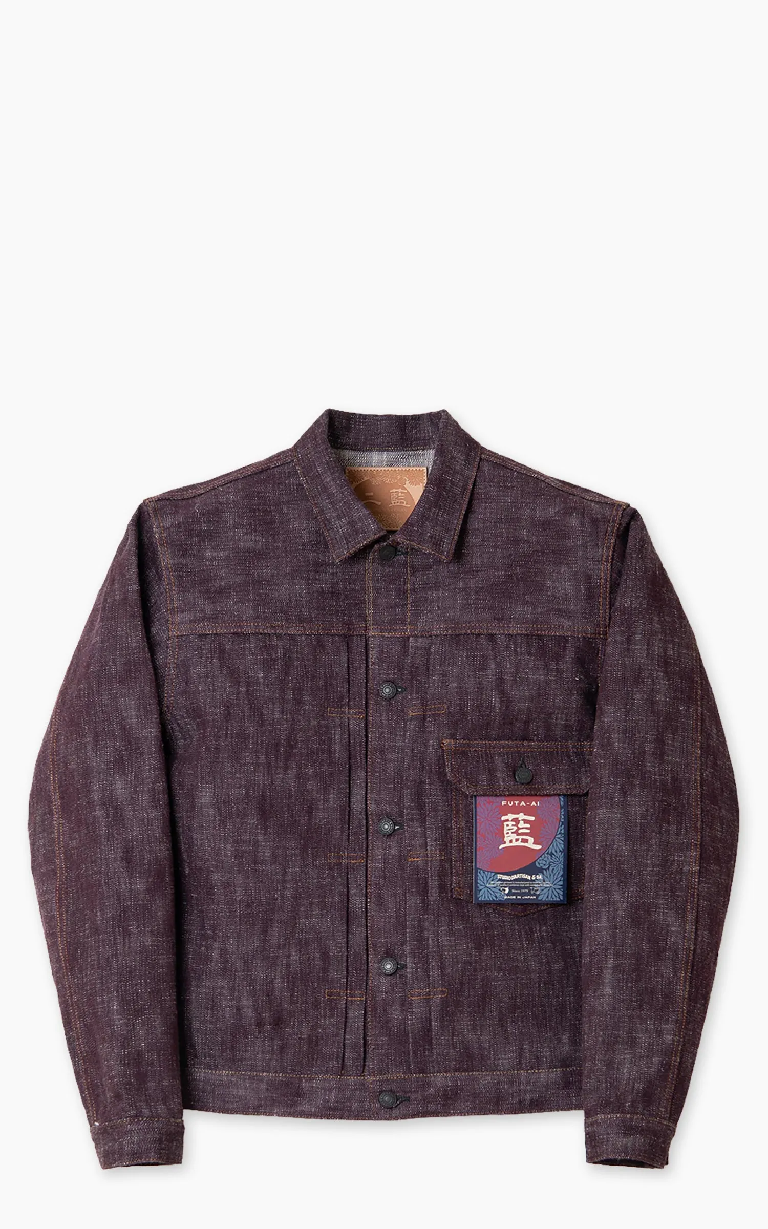 Studio D'Artisan D4614 Futa-AI Denim 1st Type Jacket Indigo sold by Cultizm