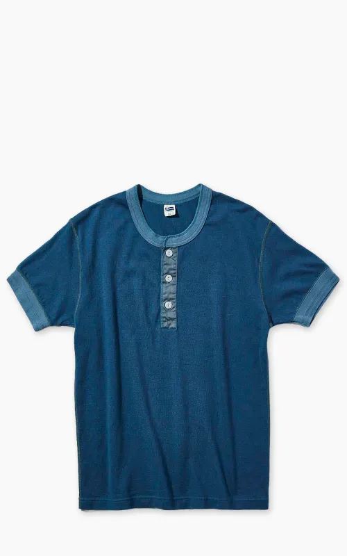 Pherrow's PCT2-S Henley Short Sleeve S.Blue made by Pherrow's