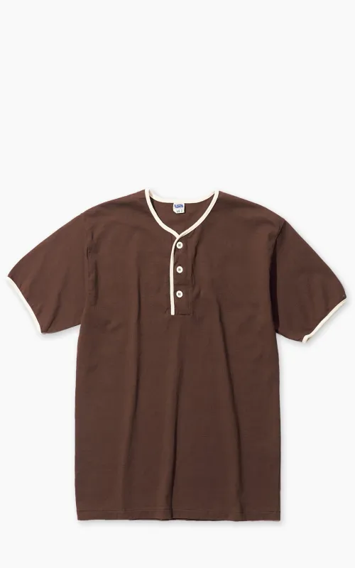 Pherrow's 26S-PPHT1 Henley Short Sleeve Brown made by Pherrow's