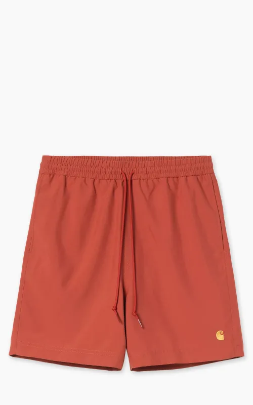 Carhartt WIP Chase Swim Trunks Oxide Red/Gold made by Carhartt WIP