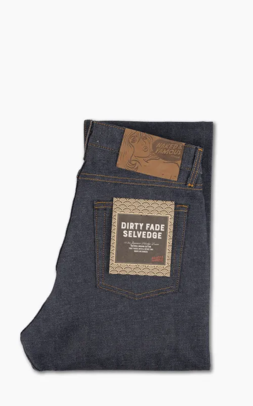 Naked & Famous Denim True Guy Dirty Fade Selvedge Indigo 14.5oz made by Naked & Famous Denim