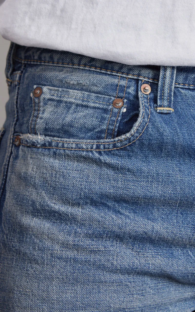 Fullcount 1341-1101 Straight Denim Dartford Washed Indigo Blue sold by Cultizm product image thumbnail 5