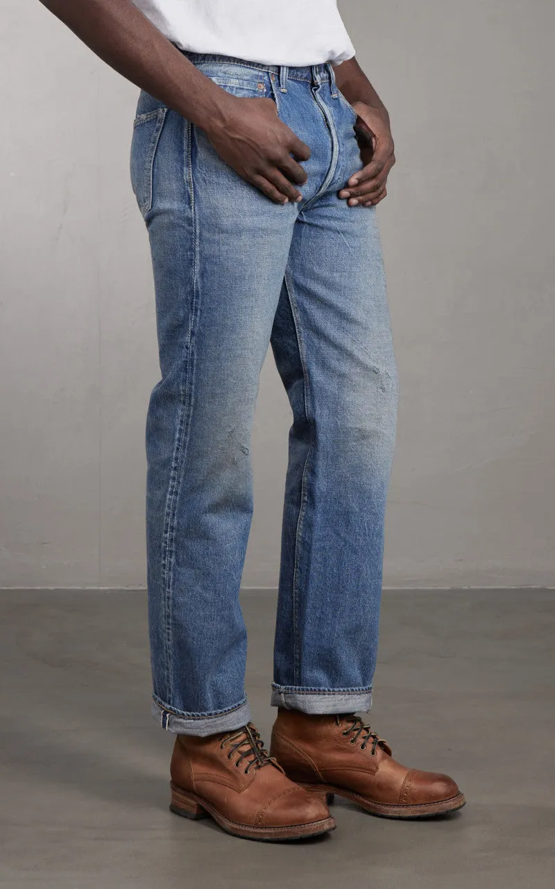Fullcount 1341-1101 Straight Denim Dartford Washed Indigo Blue sold by Cultizm product image thumbnail 4