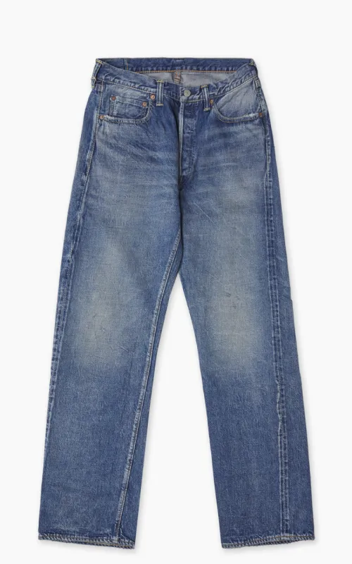 Fullcount 1341-1101 Straight Denim Dartford Washed Indigo Blue made by Full Count