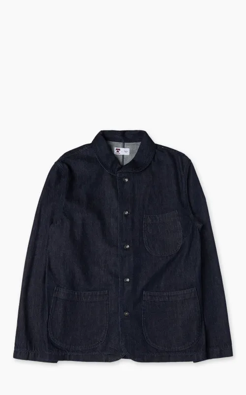 Tellason Shawl Collar Jacket New Chai Selvedge Denim made by Tellason