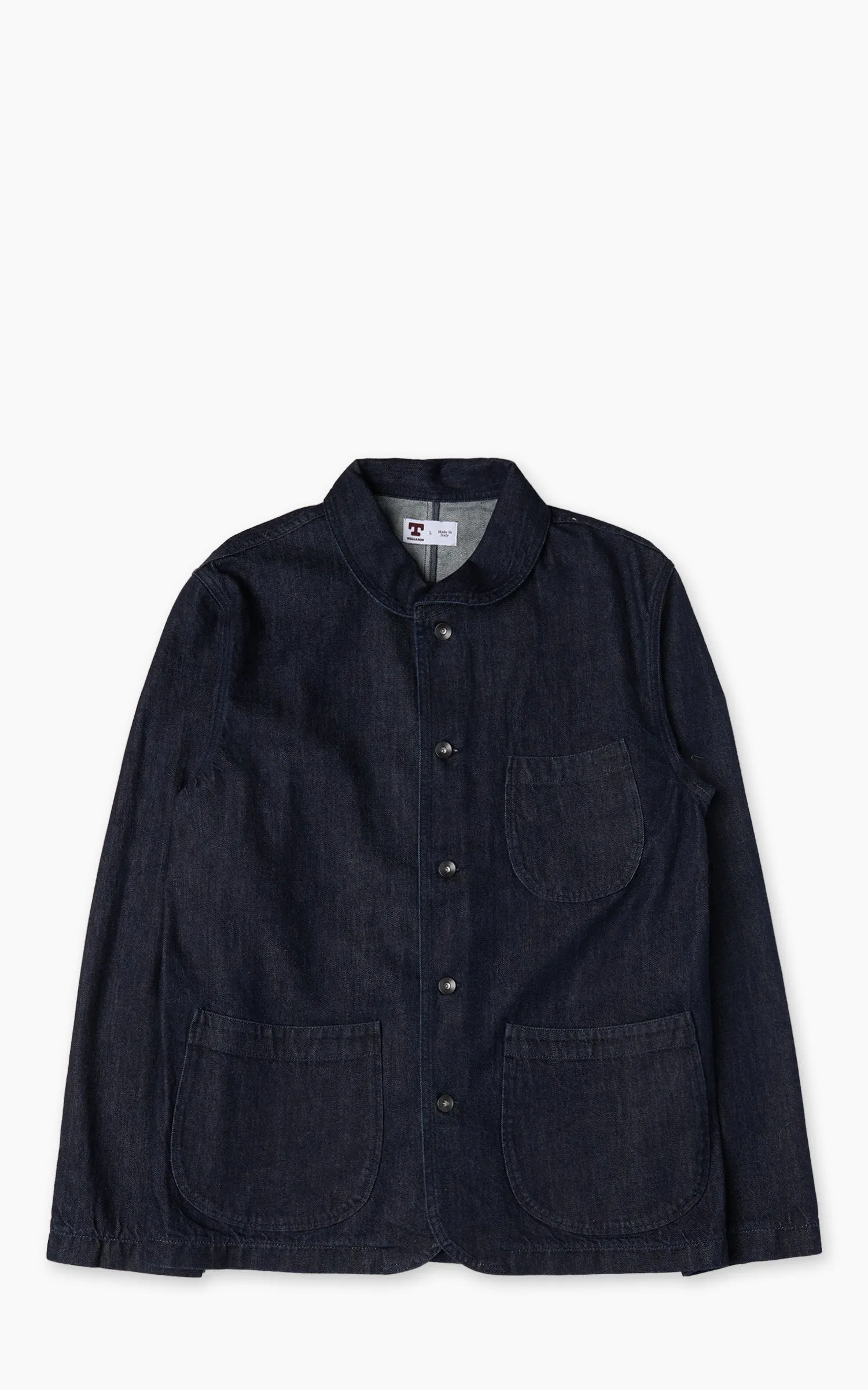 Tellason Shawl Collar Jacket New Chai Selvedge Denim sold by Cultizm