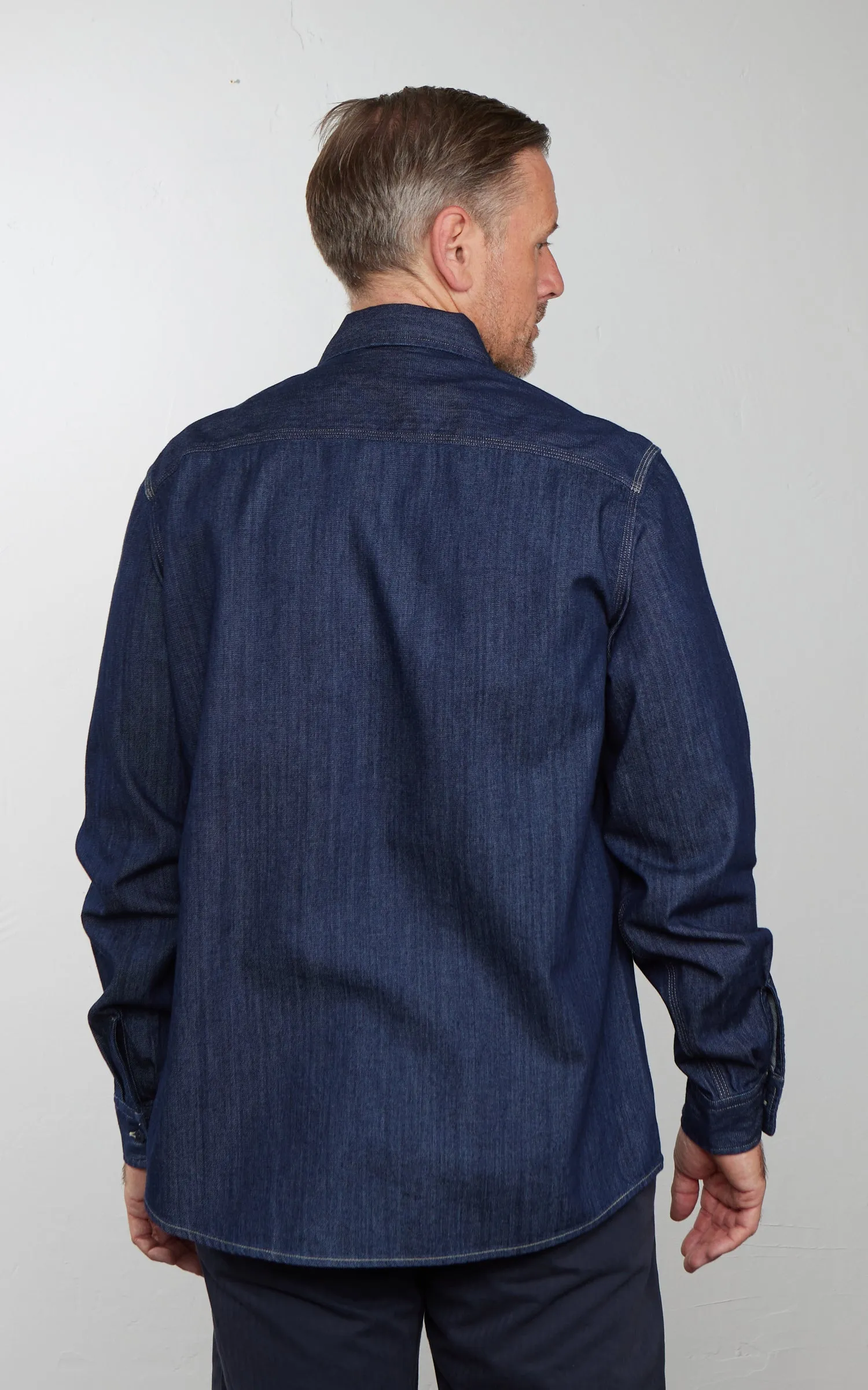 Tellason Utility Shirt Namita Denim Rinsed sold by Cultizm product image thumbnail 5