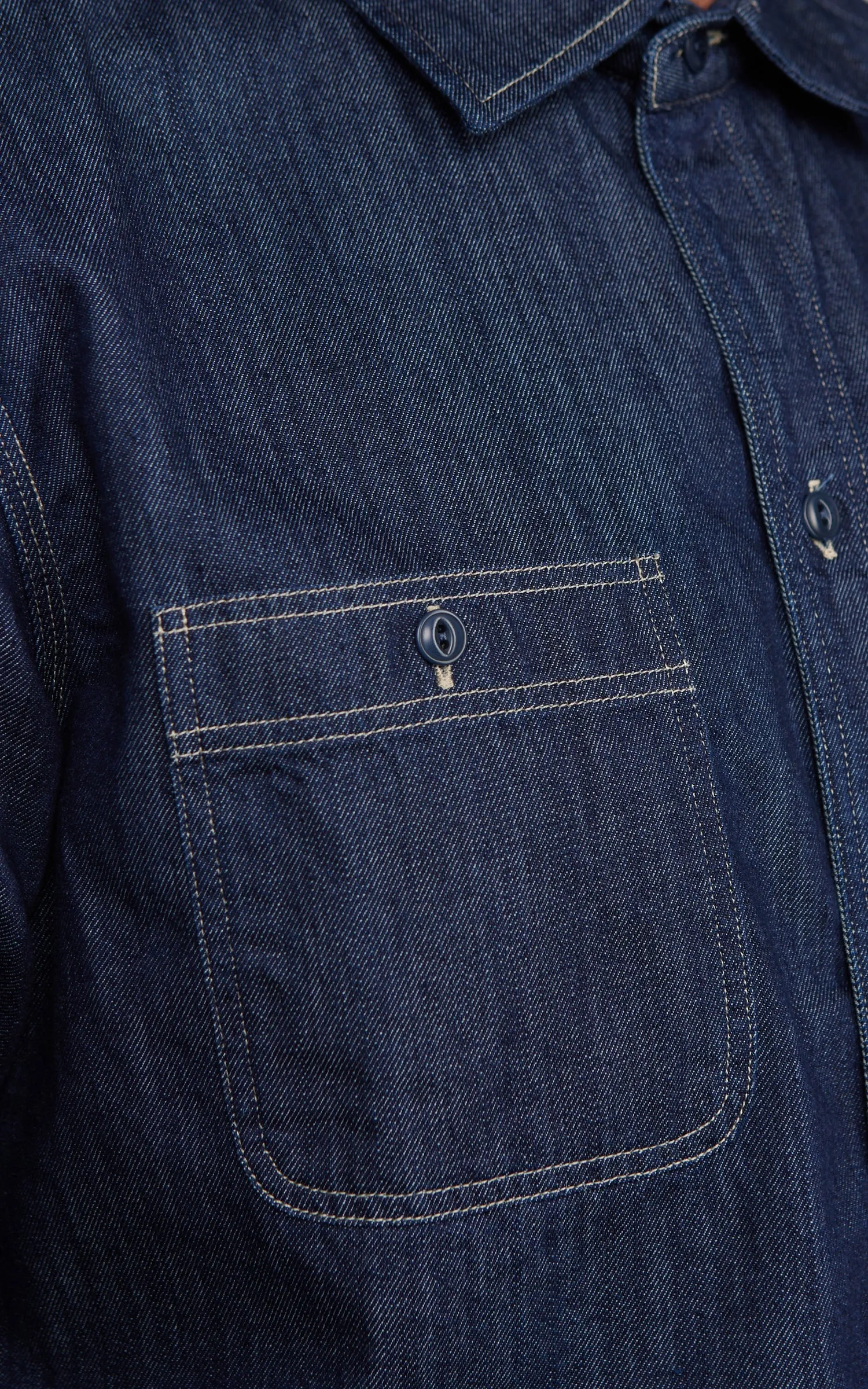 Tellason Utility Shirt Namita Denim Rinsed sold by Cultizm product image thumbnail 4