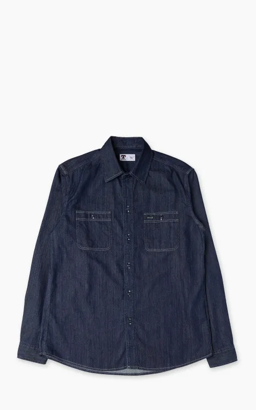 Tellason Utility Shirt Namita Denim Rinsed made by Tellason