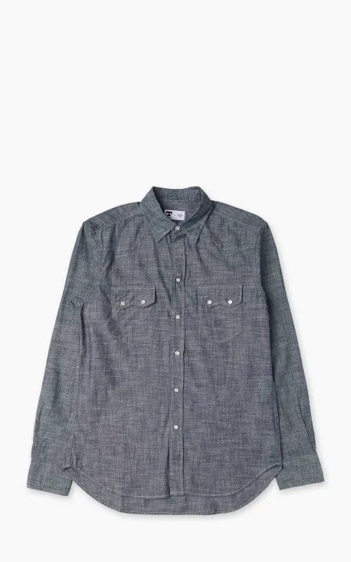 Tellason Cowboy Shirt New Chambray Blue made by Tellason