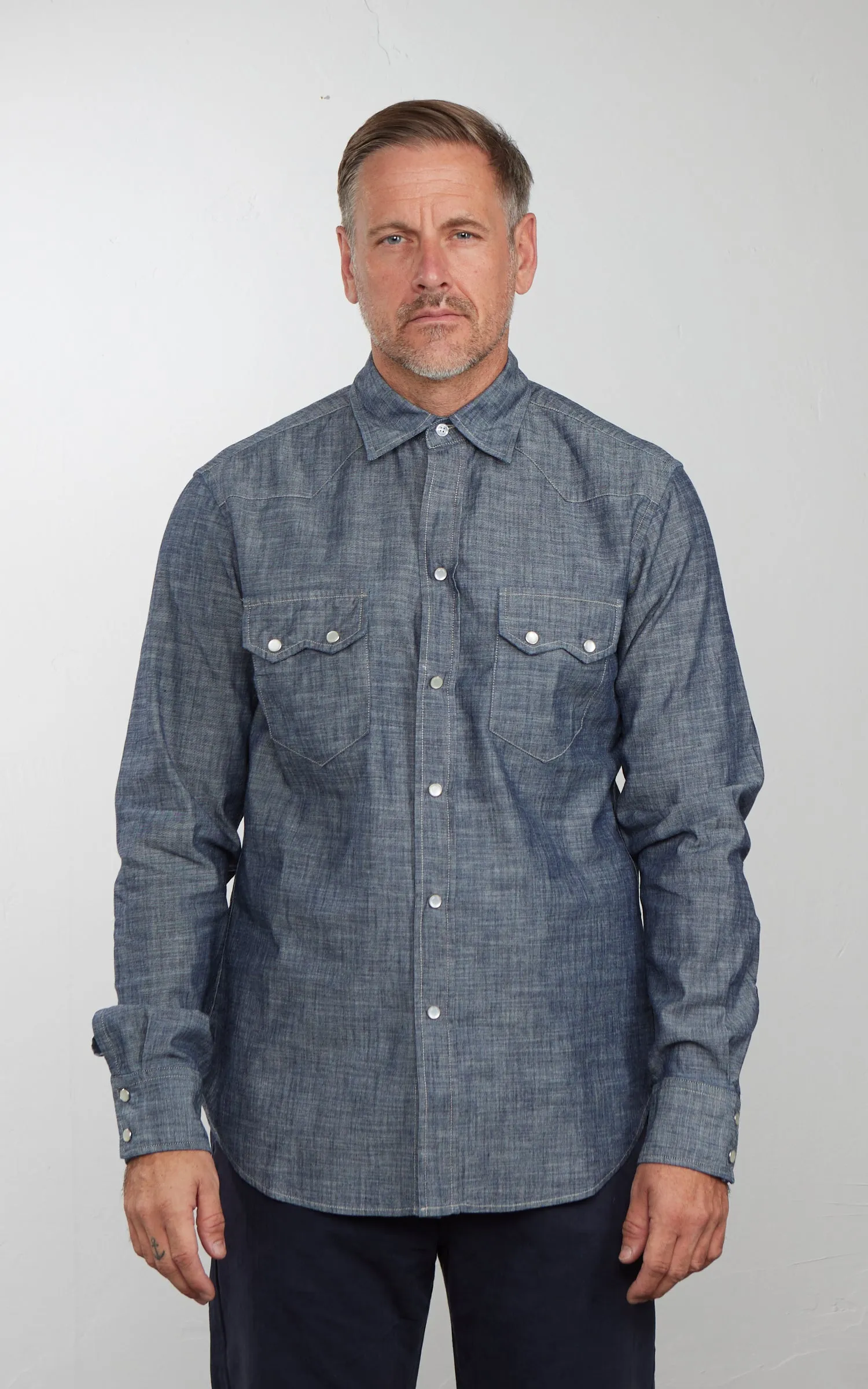 Tellason Cowboy Shirt New Chambray Blue sold by Cultizm product image thumbnail 2