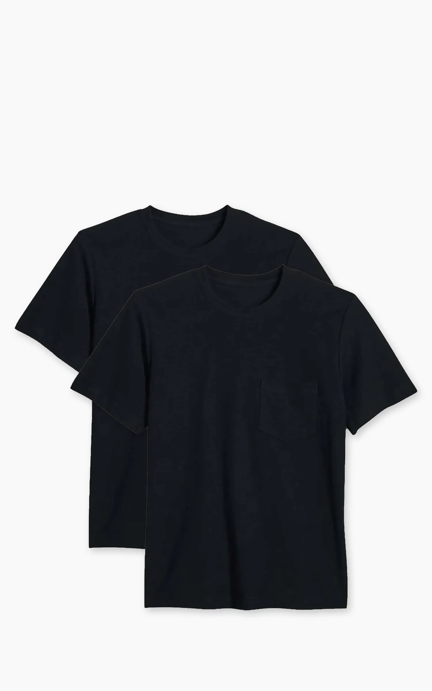 House Of Blanks Slub Pocket T-Shirt 2-Pack Black sold by Cultizm