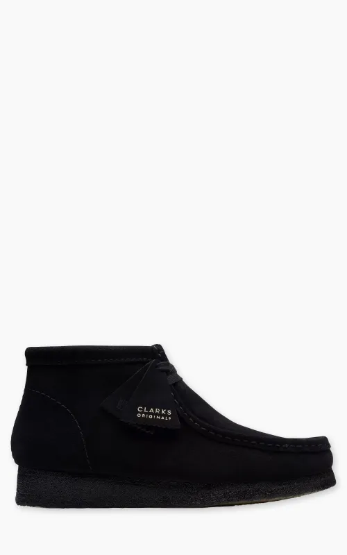Clarks Originals Wallabee Boot Suede Black made by Clarks